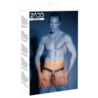 ZADO - bőr tanga dildóval, 3 péniszgyűrűvel 78482 termék bemutató kép