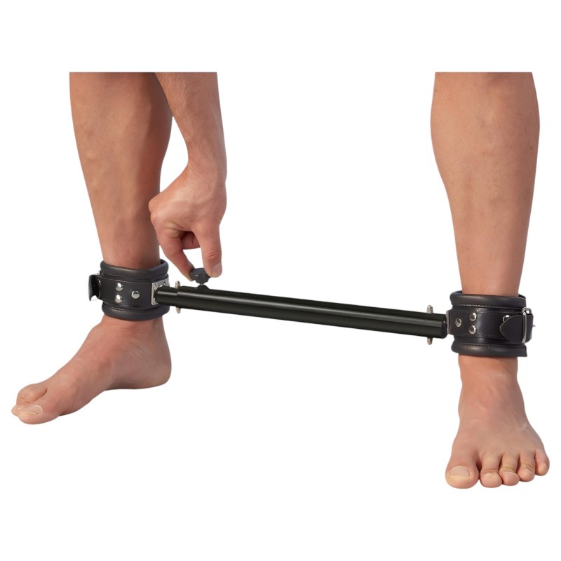 ZADO - kis lábterpesztő rúd, bondage szett (fekete) 164770 termék bemutató kép