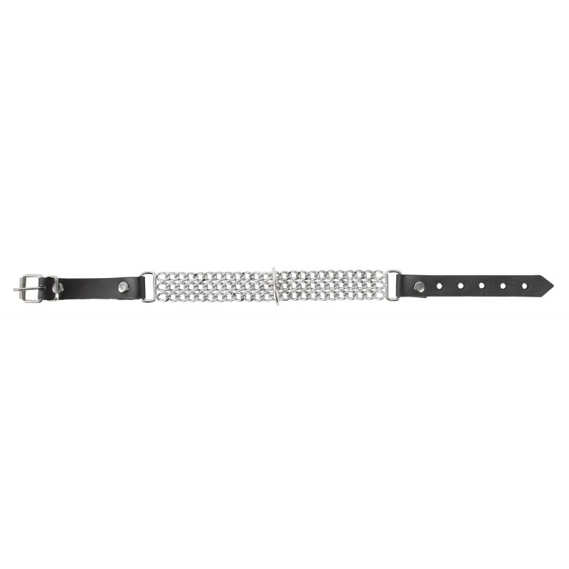 ZADO - láncos nyakörv (ezüst) 13325 termék bemutató kép