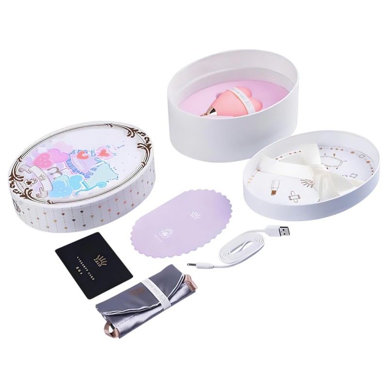 ZALO Baby Heart - okos vízálló csikló vibrátor (pink) 117559 termék bemutató kép