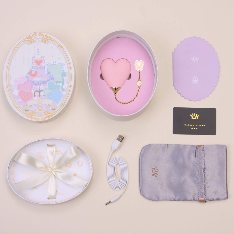 ZALO Baby Heart - okos vízálló csikló vibrátor (viola) 87874 termék bemutató kép