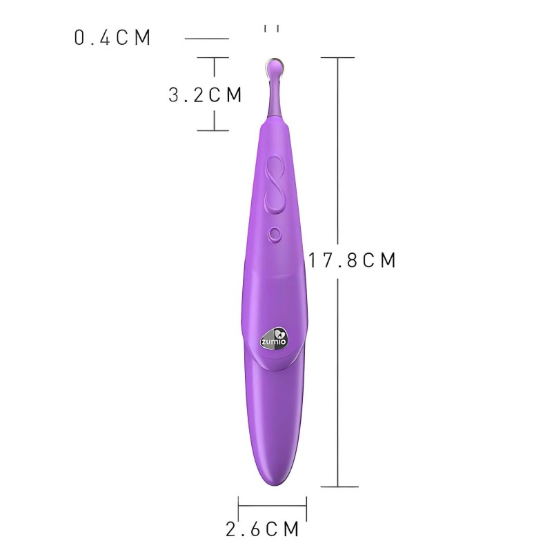 Zumio Soft - akkus csikló vibrátor, csiklóizgató (lila) 156198 termék bemutató kép