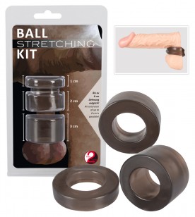 Ball - pénisz-, heregyűrű és nyújtó szett - (füst)